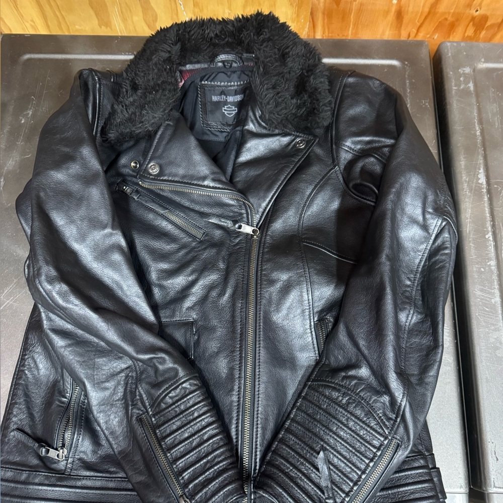 Women's Black Leather Jacket